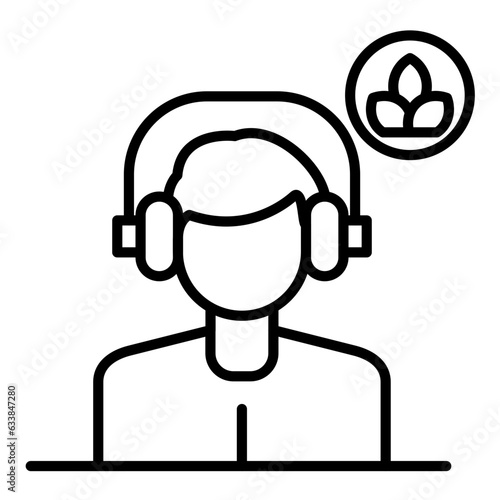 Music Therapy Line Icon