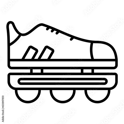 Rollerblades Line Icon