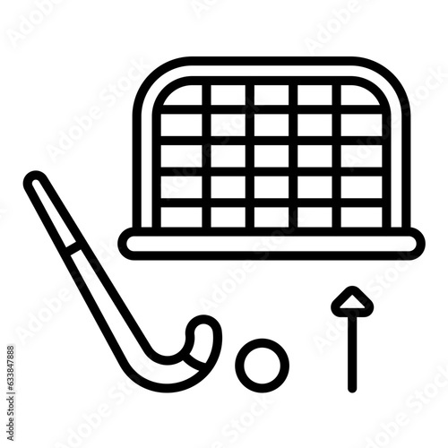 Penalty Shot Line Icon