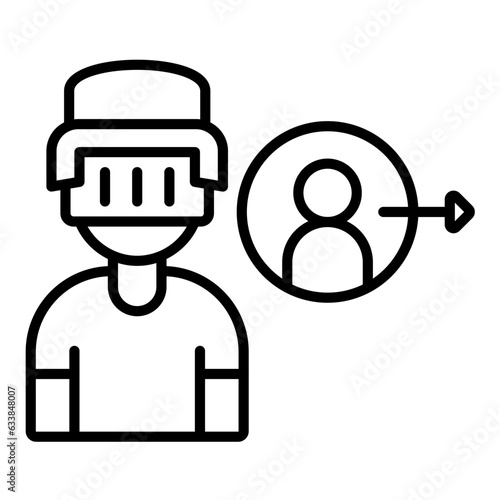 Game Misconduct Line Icon
