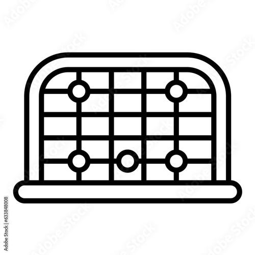 Five Hole Line Icon