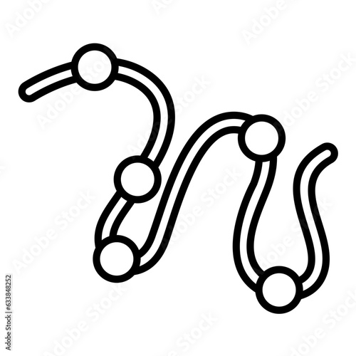 Bending Picture Transparent Text Line Icon