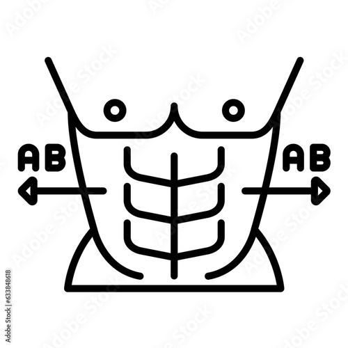AB AB Routine Line Icon