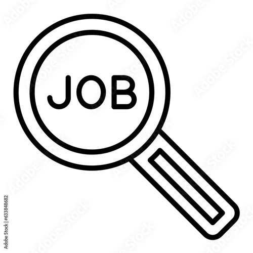 Job Search Line Icon