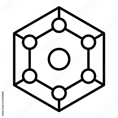 Nanotechnology Line Icon