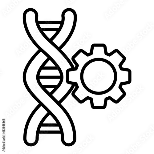 Genetic Engineering Line Icon
