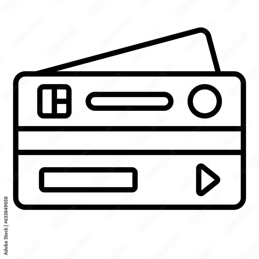 Credit Card Line Icon Credit Card Line Icon