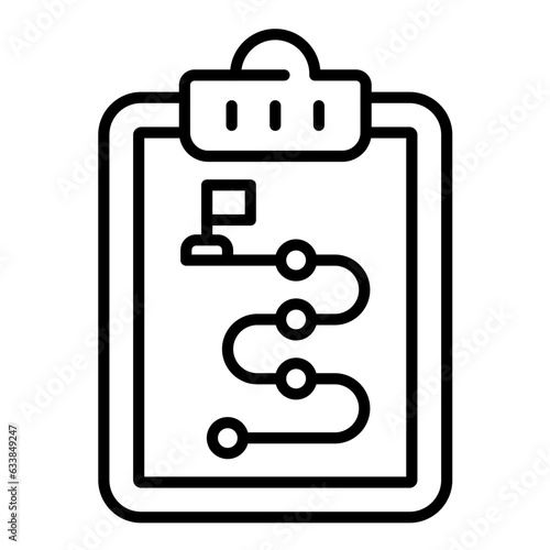 Business Plan Line Icon
