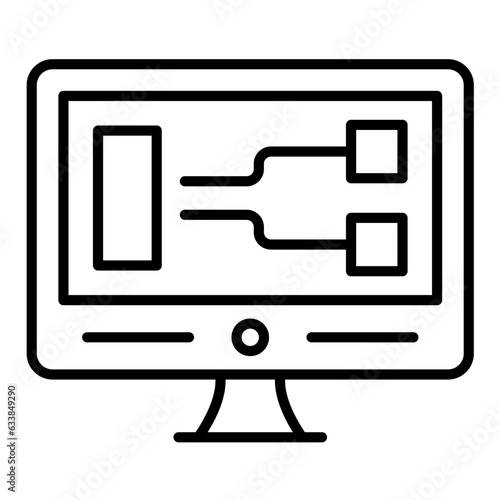 Visual Programming Line Icon