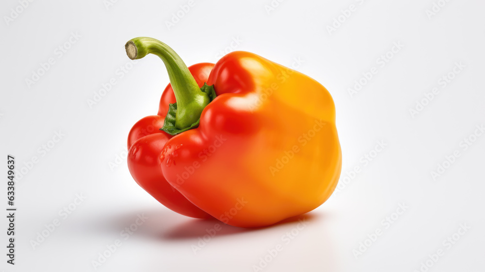 Sweet pepper isolated on a white background. Sweet pepper isolated on a white background.