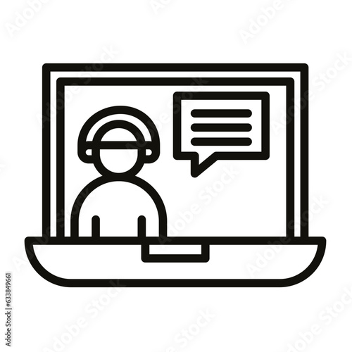 Tutoring Line Icon