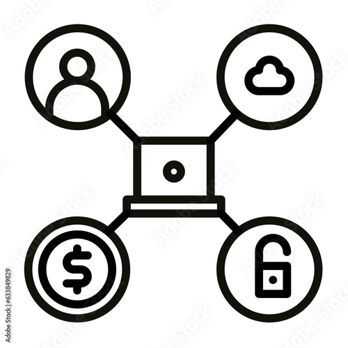 Gig Economy Line Icon
