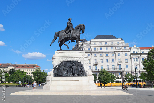  Equestrian statue to Gyula Andrassy in Budapest, Hungary