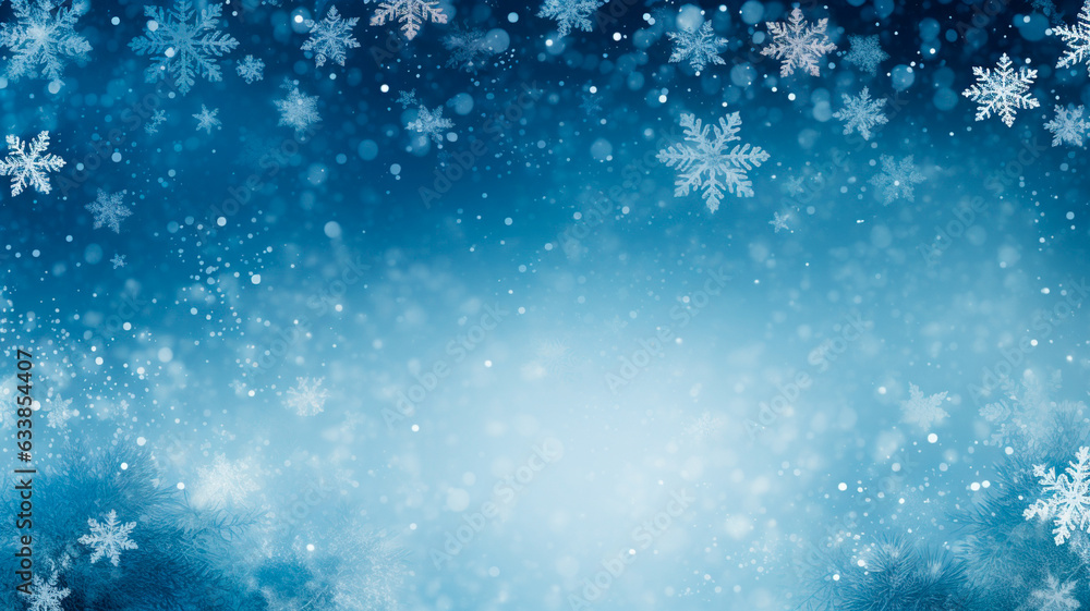 snowflakes in winter. winter background