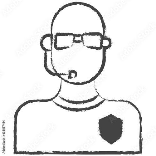 Hand drawn Bouncers illustration icon