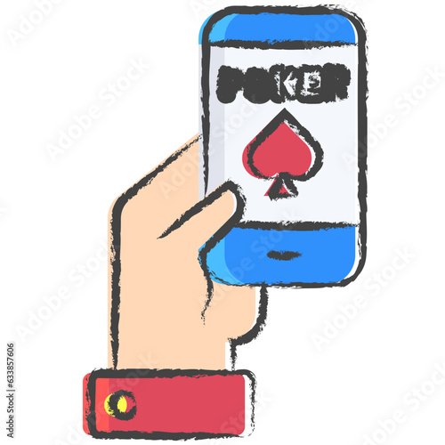 Hand drawn Smartphone illustration icon