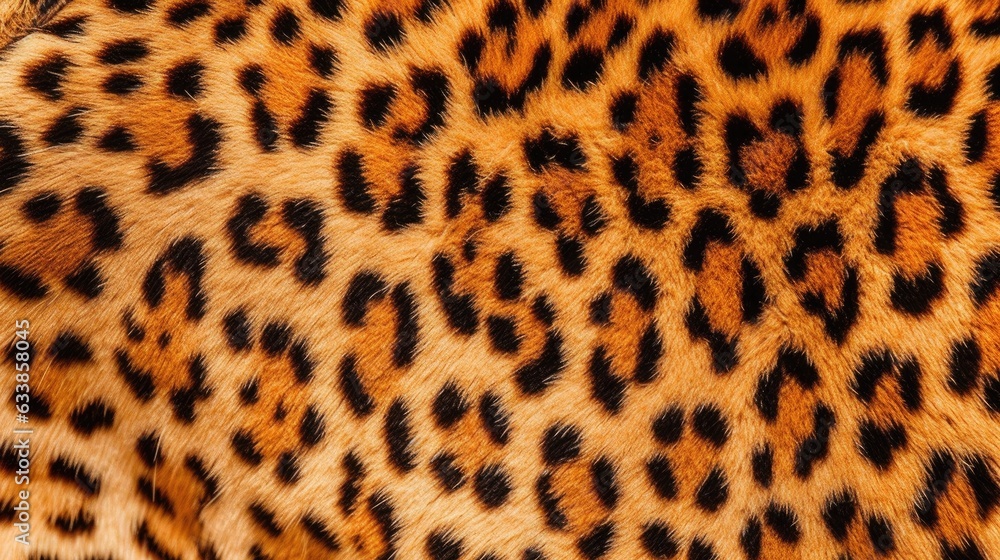 Leopard fur texture. Generative AI Leopard fur texture. Generative AI