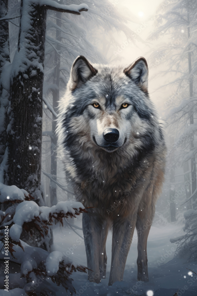 Fototapeta premium DIre Wolf