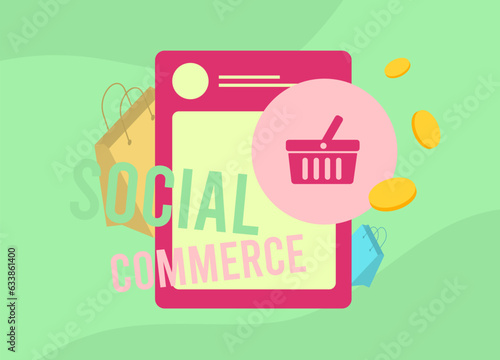 Social Commerce - part of ecommerce, involves shoppers buying products directly on social media platforms. Social Shopping with programmatic advertising media trends