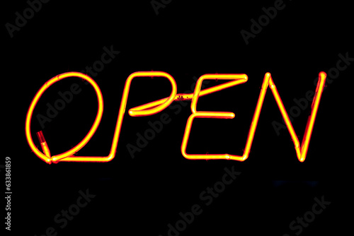 Neon light - Open