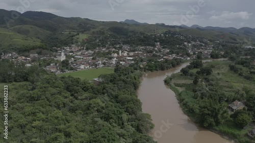 The Paraíba do Sul River borders a district in Valença, Rio de Janeiro. It is the main source of water supply for the state and is under threat. photo