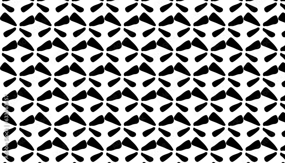 Seamless black and white geometric pattern. Tileable texture background.
