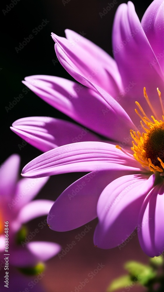 Obraz premium purple chrysanthemum flower close-up macro photography