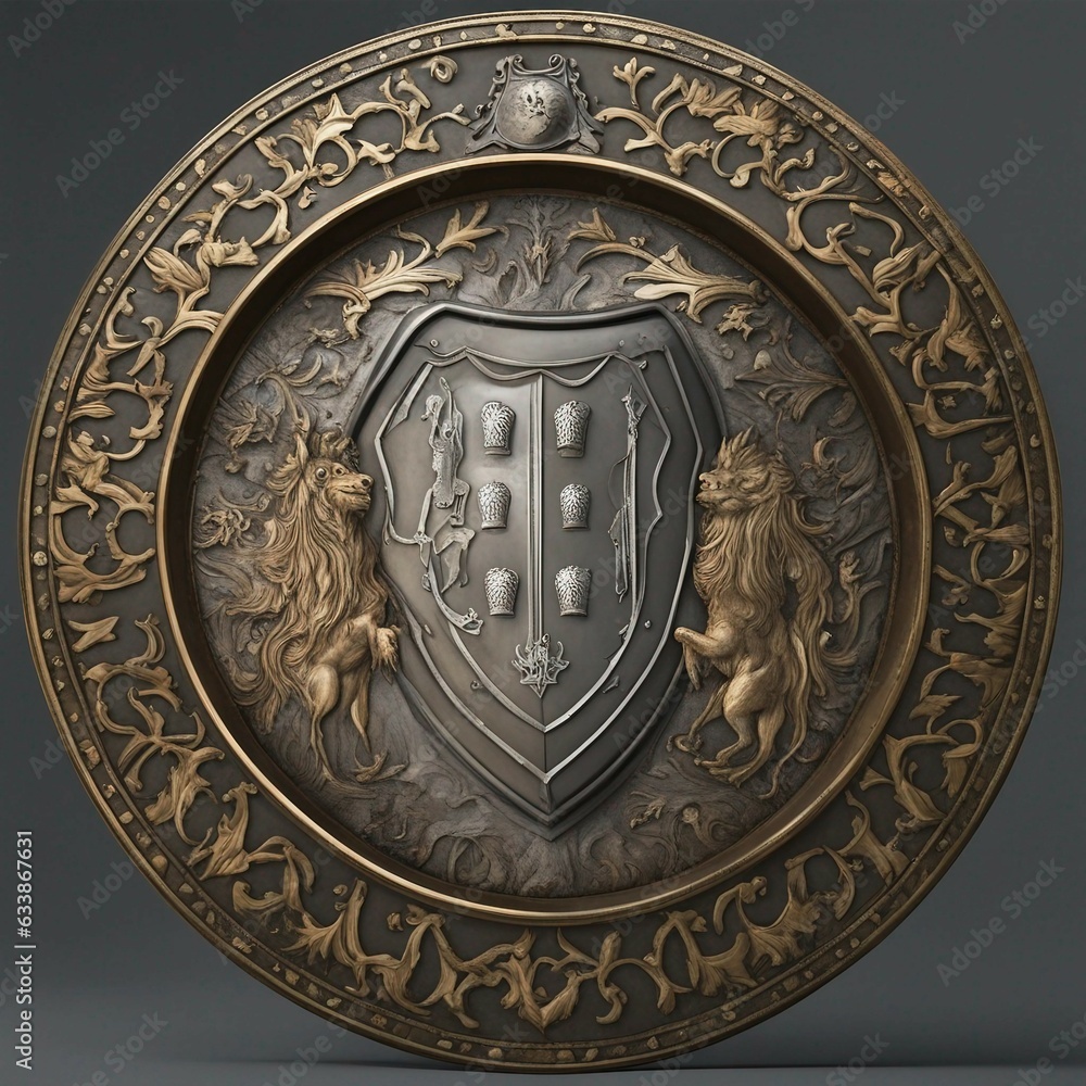 The shield of the Azerbaijani knight