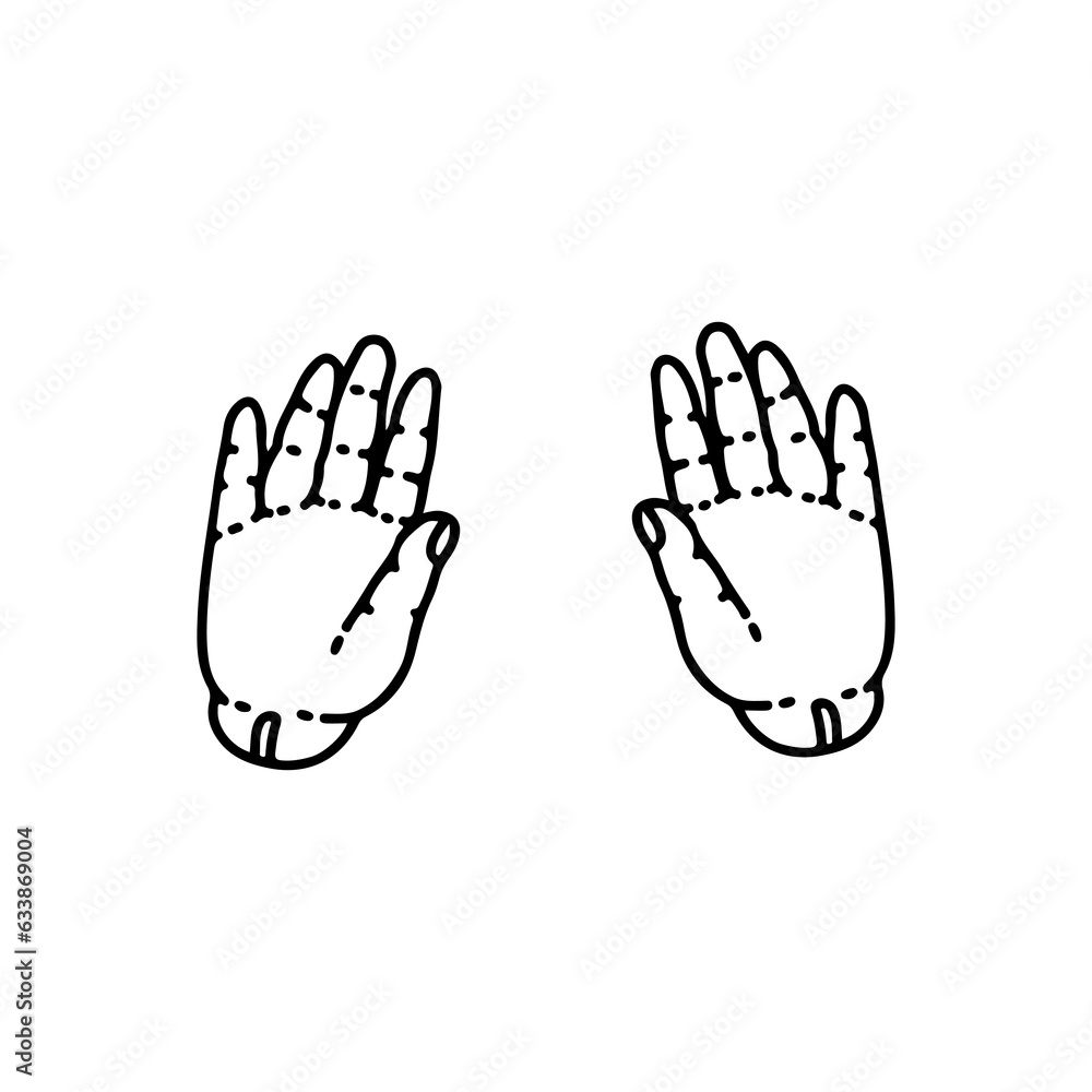 vector illustration of a pair of hands vector illustration of a pair of hands