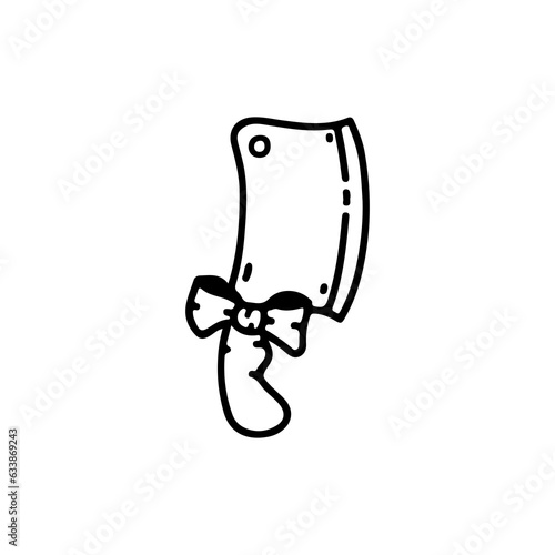 butcher knife vector illustration concept