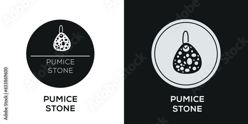 (Pumice stone) Icon, Vector sign.