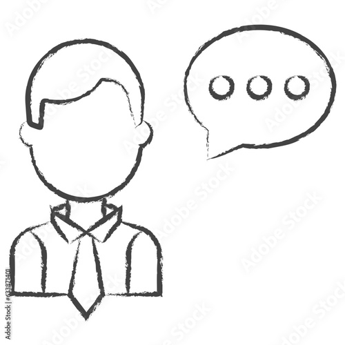 Hand drawn Entrepreneur illustration icon