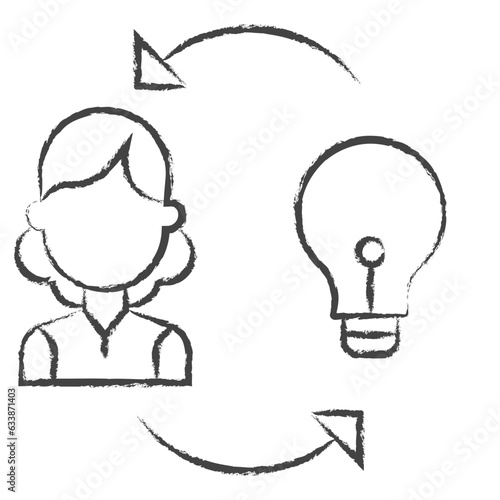 Hand drawn Entrepreneur illustration icon