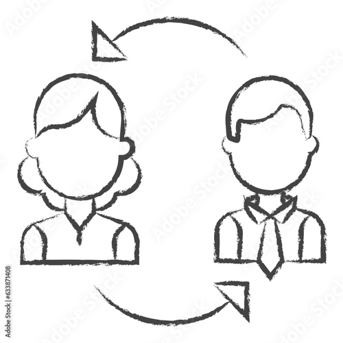 Hand drawn Feed back illustration icon