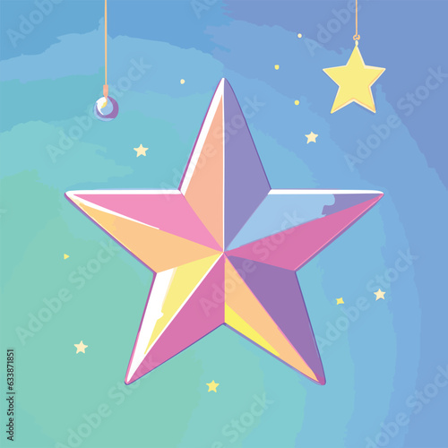Great vector illustration of cartoon star