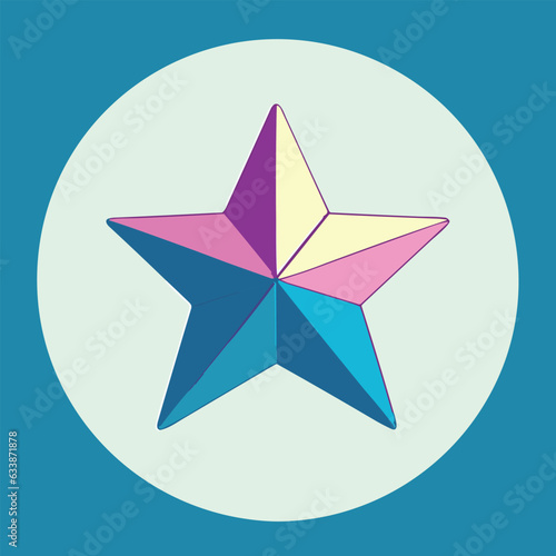 Great vector illustration of cartoon star