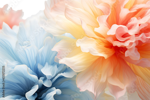 Background with pastel flowers