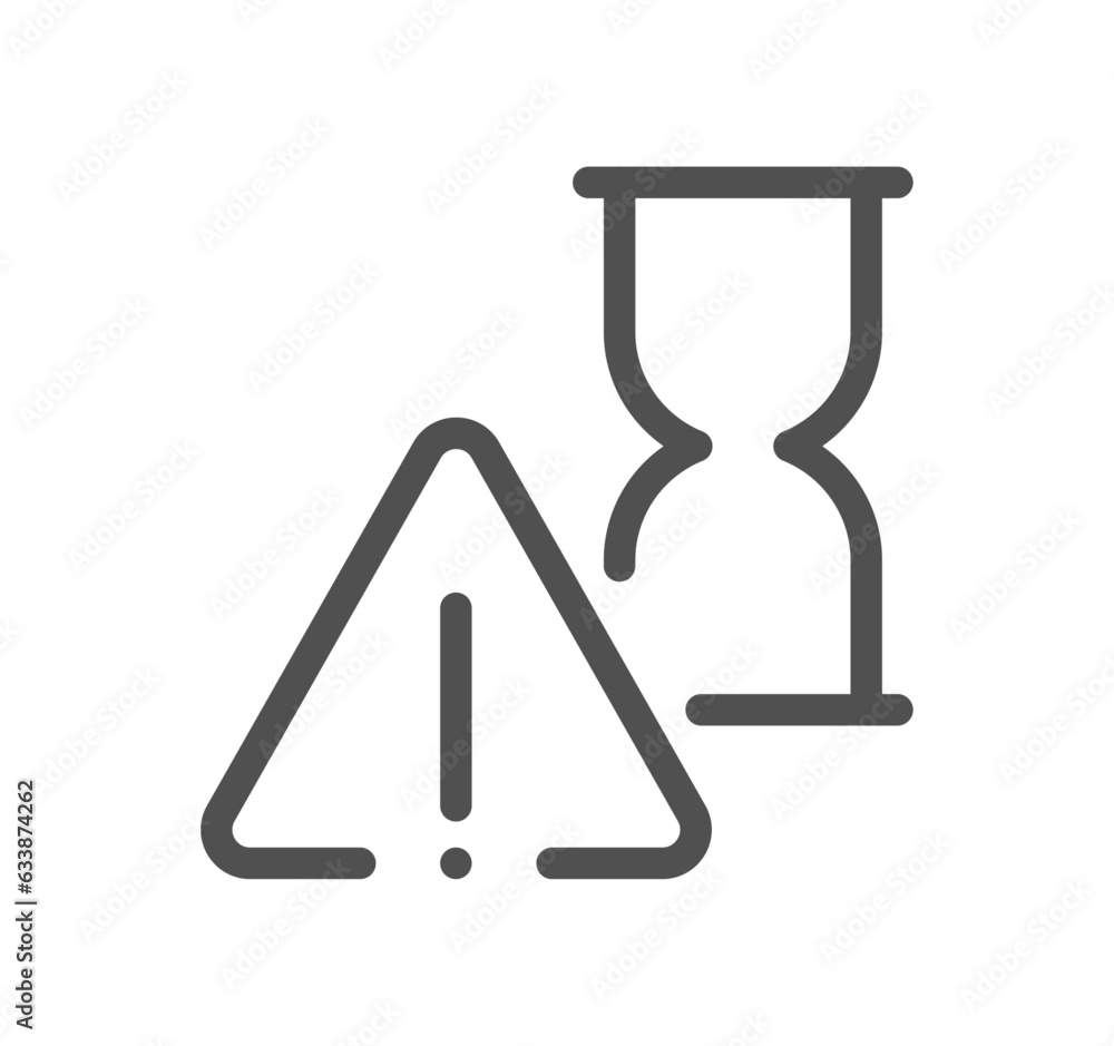 Time related icon outline and linear vector. Time related icon outline and linear vector.