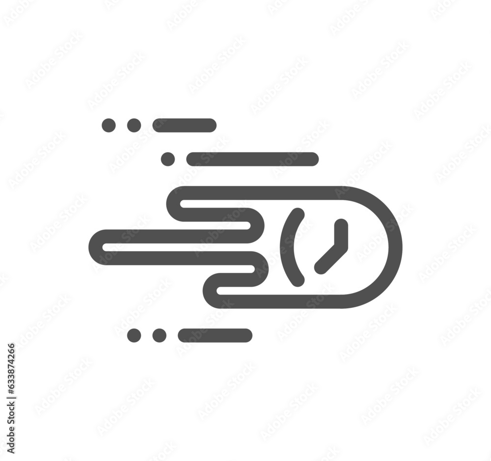 Time related icon outline and linear vector. Time related icon outline and linear vector.