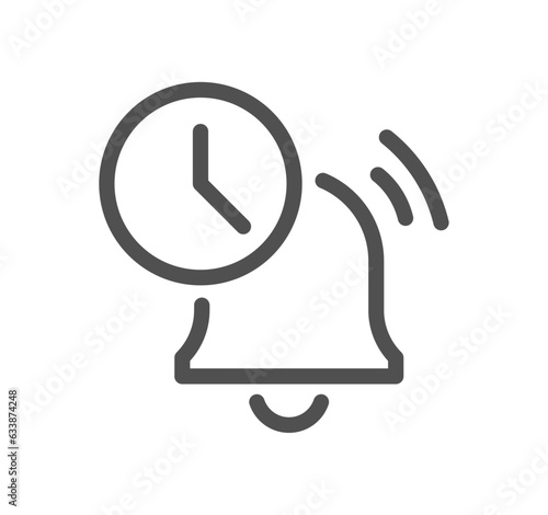 Time related icon outline and linear vector.
