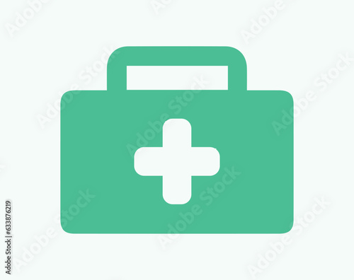 medical bag, kit, equipment, instrument, tool. vector, icon, symbol, illustration. doctor, medicine, medicinal, health, cure, care