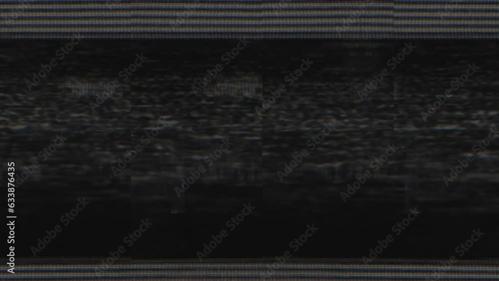Abstract digital pixel noise looped background. Glitch damage error ...