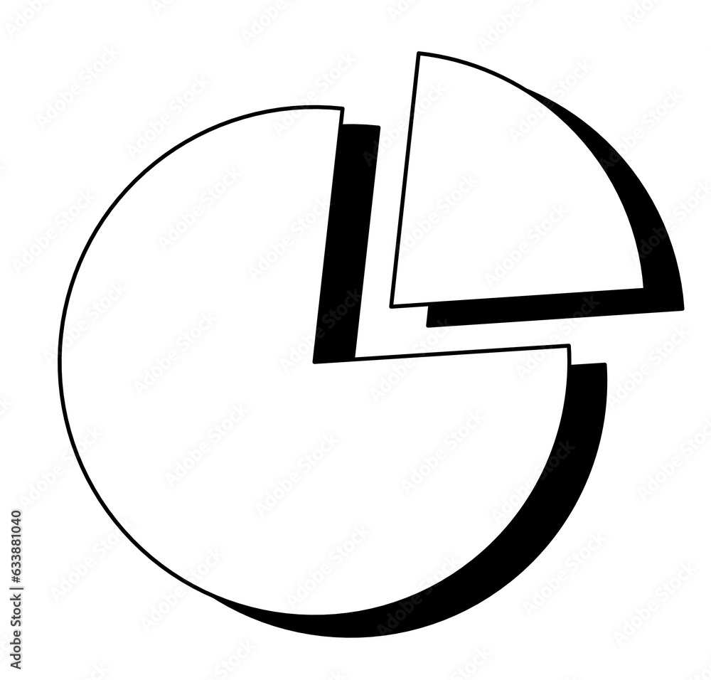 Pie chart icon. Simple black and white business icon. Infographic element on transparent background. Pie chart icon. Simple black and white business icon. Infographic element on transparent background.