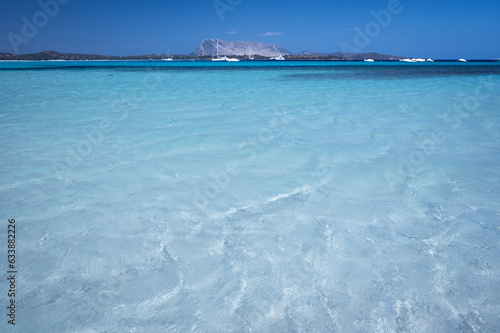 Fototapeta Naklejka Na Ścianę i Meble -  Famous La Cinta beach with beautiful water. San Theodoro in Sardinia, Italy