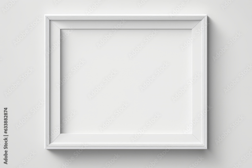 Decorative white frame on pink background, graphic mock up for art, generative AI Decorative white frame on pink background, graphic mock up for art, generative AI