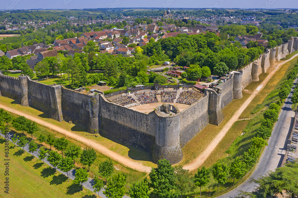 City walls in Provins, France, UNESCO World Heritage Site