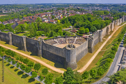 Obraz na płótnie City walls in Provins, France, UNESCO World Heritage Site w salonie