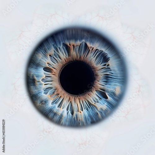 high resolution human light blue eye iris closeup