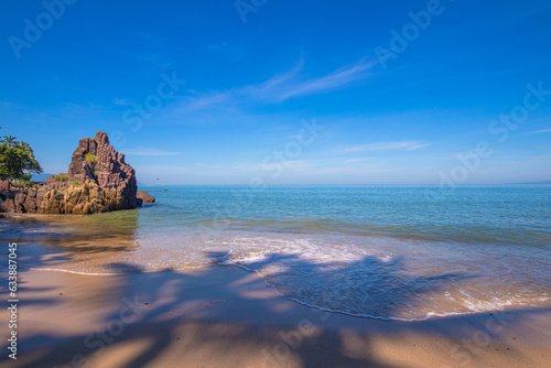 Rock at Amapas beach in Puerto Vallarta city