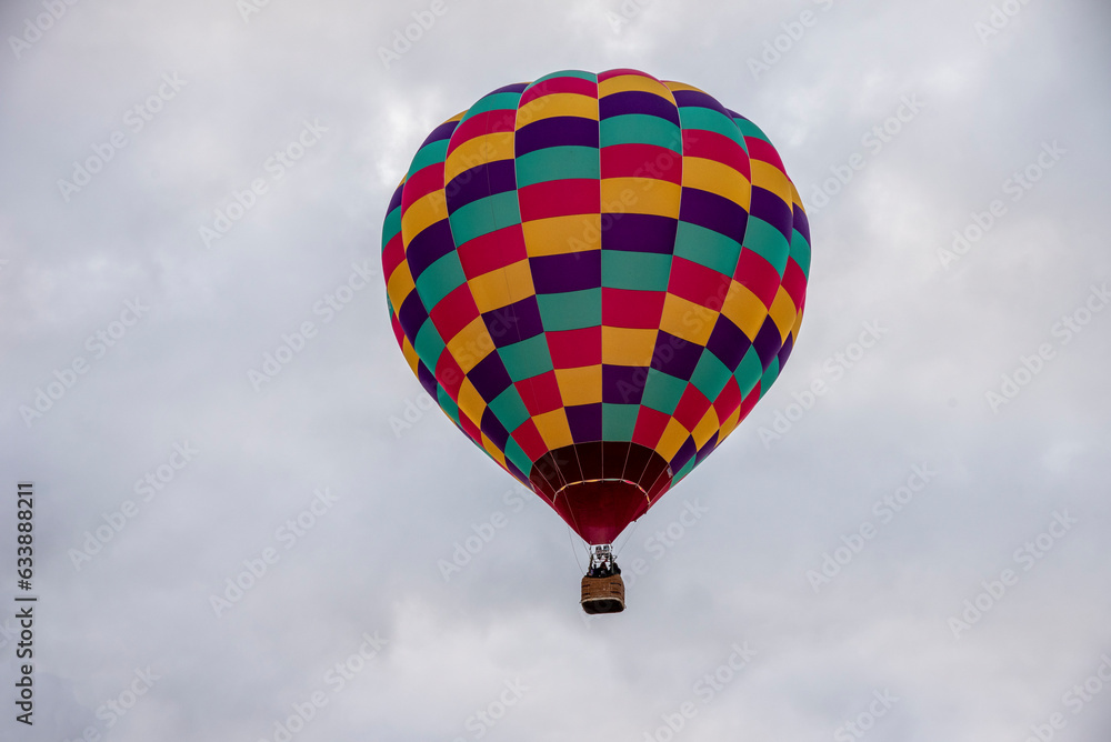 Hot Air Balloon Festival with colorful balloons